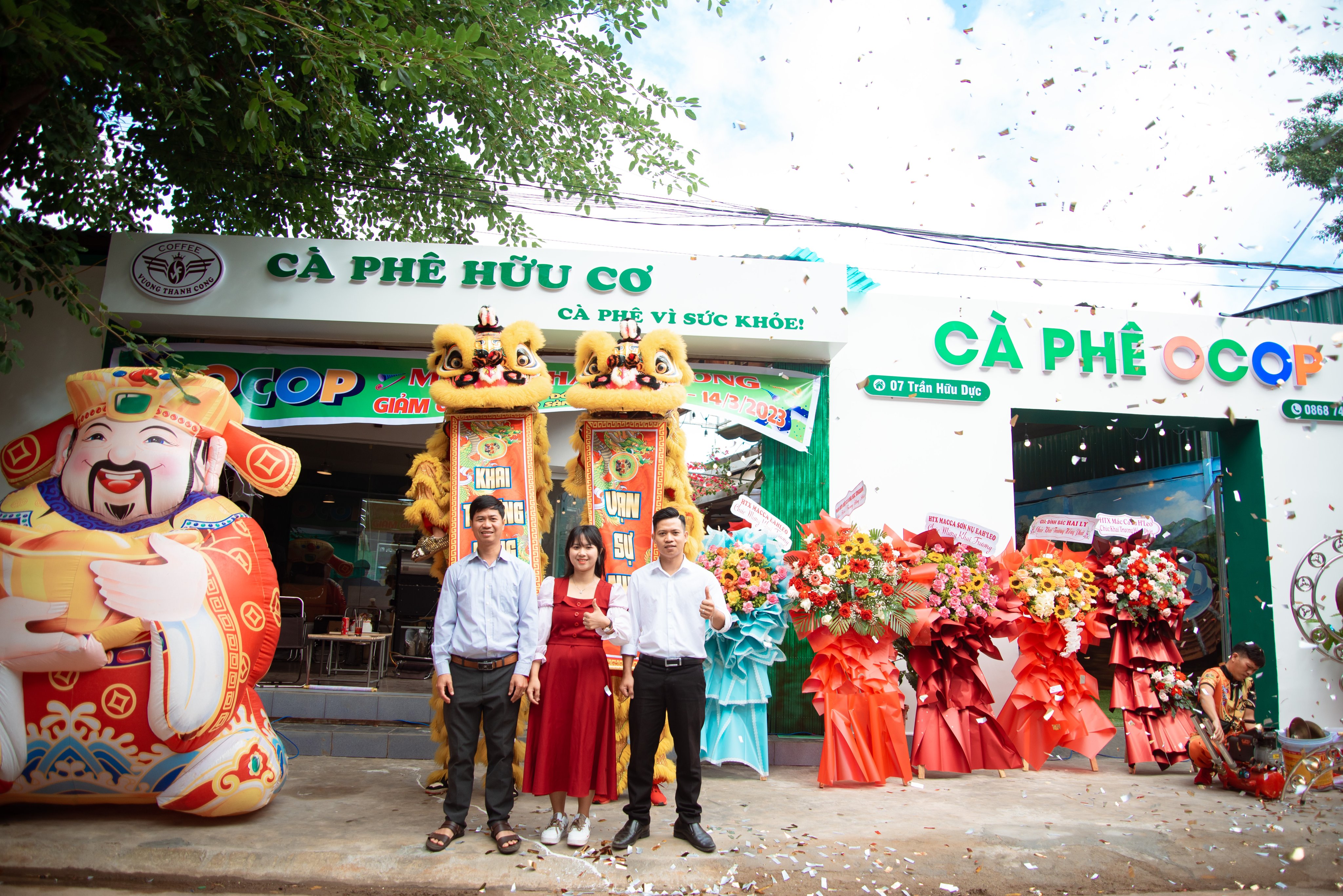 Công ty Cà phê Vương Thành Công giới thiệu điểm trưng bày sản phẩm OCOP